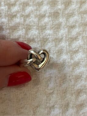 James Avery Silver Heart Knot Ring